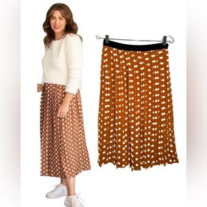 Jillian Harris x Joe Fresh Polka Dot Pleated Midi Skirt – Size Small